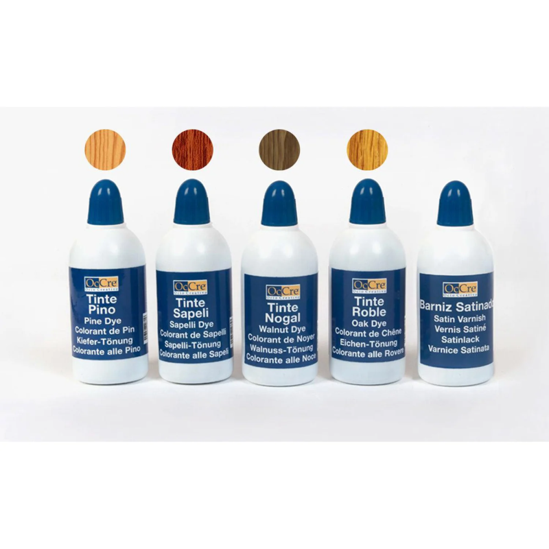 90551 - Σετ ακρυλικών βαφών/dye των 100 ml και σατινέ βερνίκι των 100 ml - Pet shop Petsite.gr - OcCre