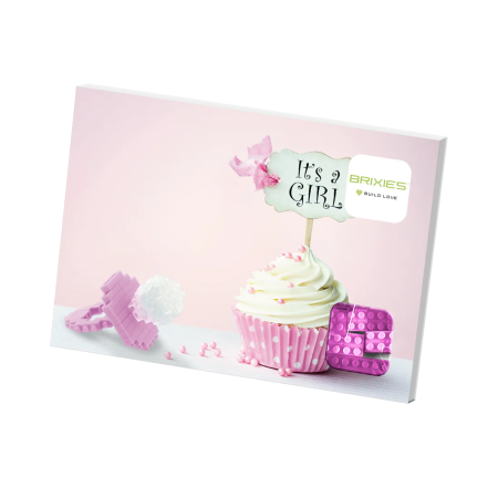 BRIXIES Postcard Baby Girl