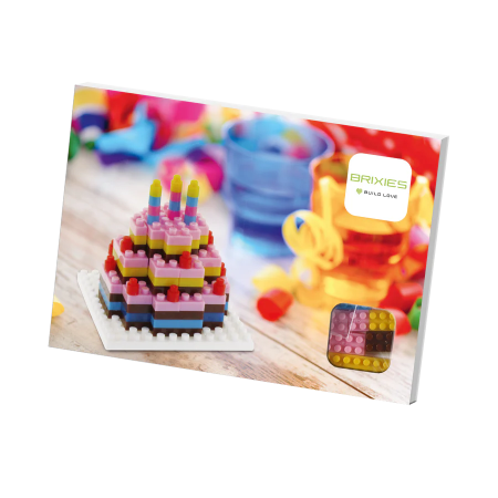 BRIXIES Postcard Birthday Cake