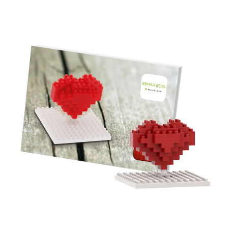 BRIXIES Postcard Heart
