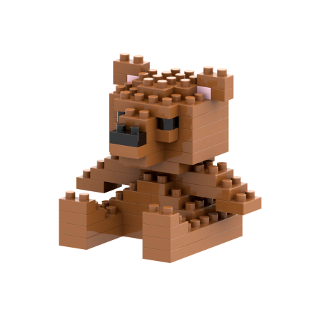 BRIXIES Postcard Teddy bear