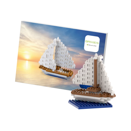 BRIXIES Postcard Sailing Boat