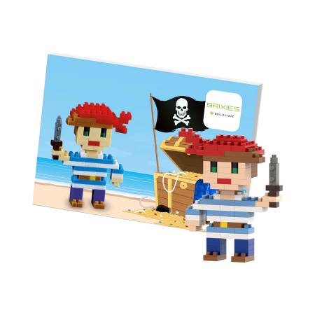 BRIXIES Postcard Pirate