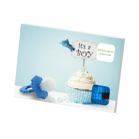 BRIXIES Postcard Baby Boy