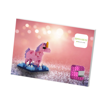 BRIXIES Postcard Unicorn