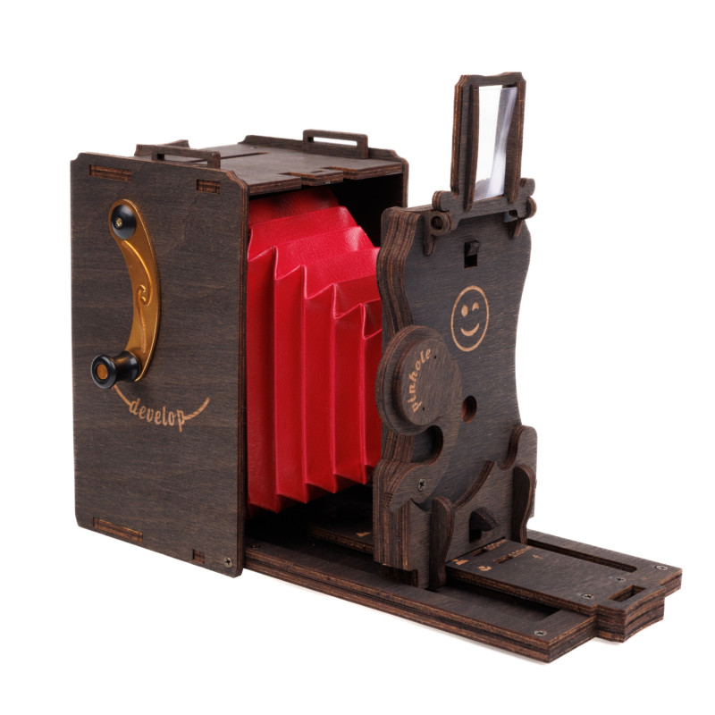 JLK011 - Συναρμολογημένη Pinhole Instant Mini Film Camera ~ Βαμμένο Σκούρο Καφέ - Pet shop Petsite.gr - Jolly Look
