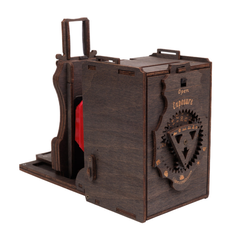 JLK011 - Συναρμολογημένη Pinhole Instant Mini Film Camera ~ Βαμμένο Σκούρο Καφέ - Pet shop Petsite.gr - Jolly Look