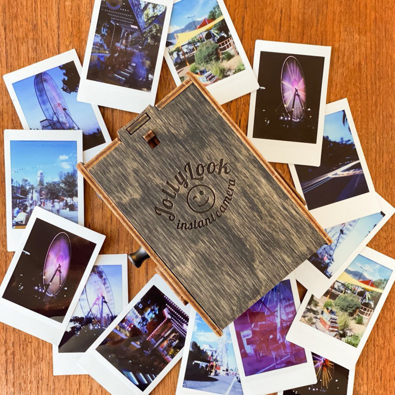 JLK011 - Συναρμολογημένη Pinhole Instant Mini Film Camera ~ Βαμμένο Σκούρο Καφέ - Pet shop Petsite.gr - Jolly Look