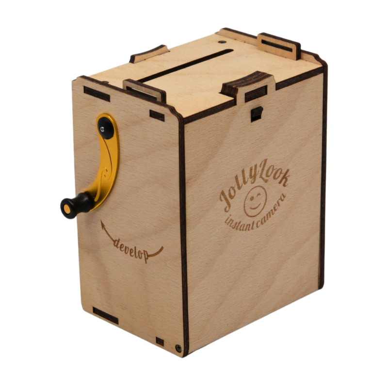 JLK022 - Συναρμολογημένη Pinhole Instant Film Camera SQUARE ~ Φυσικό Χρώμα - Pet shop Petsite.gr - Jolly Look