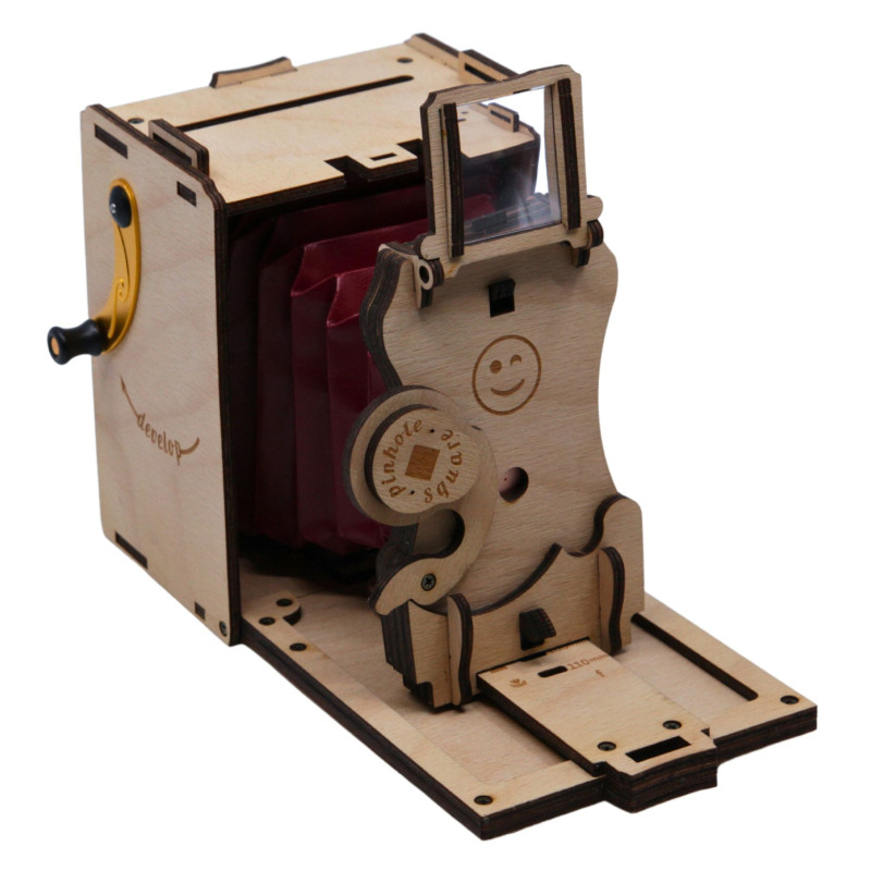 JLK022 - Συναρμολογημένη Pinhole Instant Film Camera SQUARE ~ Φυσικό Χρώμα - Pet shop Petsite.gr - Jolly Look