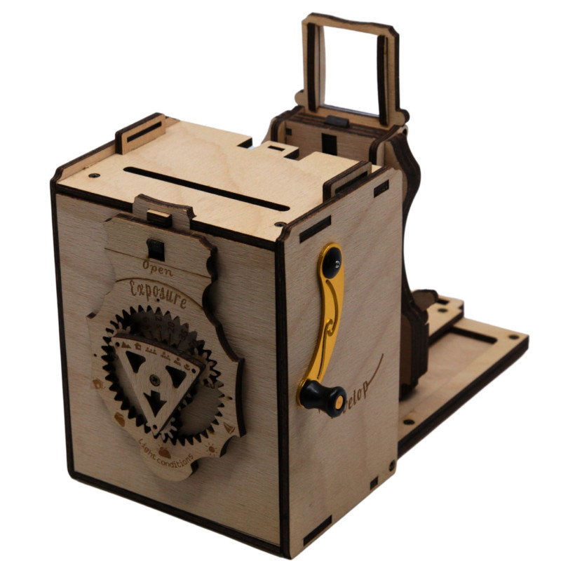JLK022 - Συναρμολογημένη Pinhole Instant Film Camera SQUARE ~ Φυσικό Χρώμα - Pet shop Petsite.gr - Jolly Look