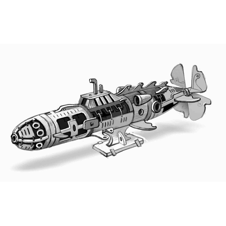 MT045 - Υποβρύχιο Ναυτίλος - Pet shop Petsite.gr - Metal Time