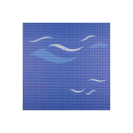 Open Bricks Βάση Κατασκευής Ocean waves (2 τμχ)