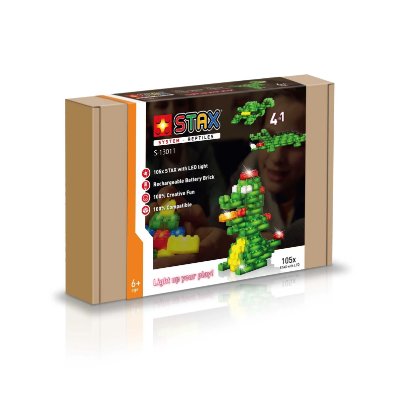 S-13011 - Light STAX System - Reptiles (4 σε 1) με Επαναφορτιζόμενη βάση τροφοδοσίας & 6 Λειτουργίες Φωτισμού - Pet shop Petsite.gr - Open Brick Source