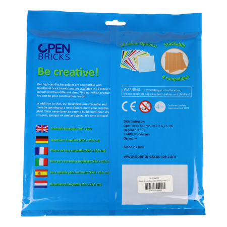 Open Bricks Βάση Κατασκευής Νερό ~ Water (2 τμχ)