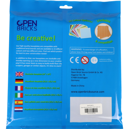 Open Bricks Βάση Κατασκευής Νερό ~ Water (2 τμχ)