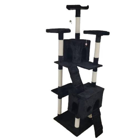 ΓΑΤΟΔΕΝΤΡΟ ΜΕ ΔΥΟ ΦΩΛΙΕΣ 60*50*185cm DENIK