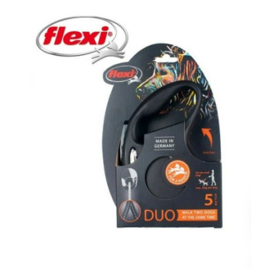 FLEXI NEW CLASSIC DUO MEDIUM ΚΟΡΔΟΝΙ 5m-8kg/ΣΚΥΛΟ