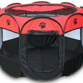 ΠΑΡΚΟ ΣΚΥΛΟΥ MEDIUM ΑΝΑΔΙΠΛΟΥΜΕΝΟ ΥΦΑΣΜΑΤΙΝΟ 91*91*58cm