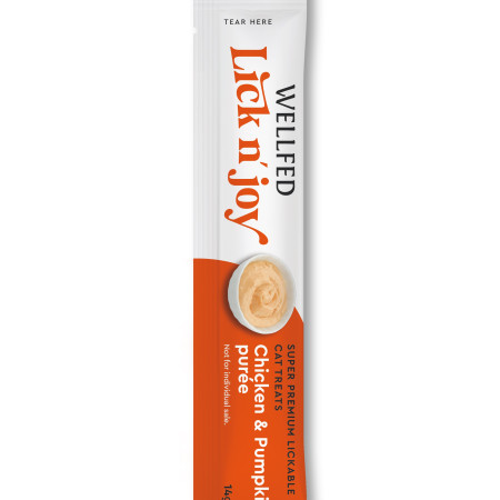 WELLFED LICK N' JOY DUCK & PUMPKIN 5*14gr