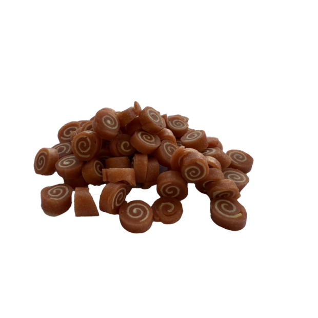 4022 - WOOLF WILDDOG OSTRICH & COD TWISTIES 100gr - Pet shop Tropikos on line - Woolf