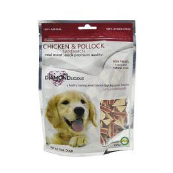 ΛΙΧΟΥΔΙΑ ΣΚΥΛΟΥ CHICKEN&POLLOCK SANDWICH 100gr