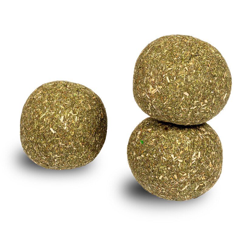 91325 - BAKED TIMOTHYHAY BALL WITH CARROT 3pcs/4cm GLEE - Pet shop Petsite.gr - Glee