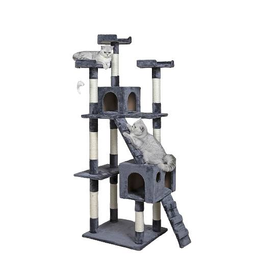 0000734 - ΓΑΤΟΔΕΝΤΡΟ ΜΕ ΔΥΟ ΦΩΛΙΕΣ 60*50*185cm DENIK - Pet shop Petsite.gr - Διάφορα