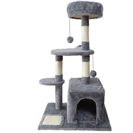 ΓΑΤΟΔΕΝΤΡΟ ΜΕ ΦΩΛΙΤΣΑ ΚΑΙ 2 ΠΑΤΩΜΑΤΑ 60*40*84cm DENIK