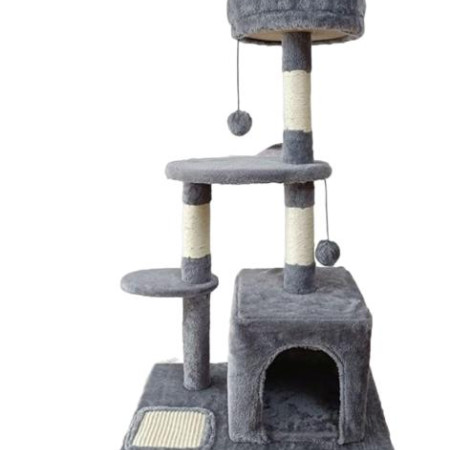 ΓΑΤΟΔΕΝΤΡΟ ΜΕ ΦΩΛΙΤΣΑ ΚΑΙ 2 ΠΑΤΩΜΑΤΑ 60*40*84cm DENIK