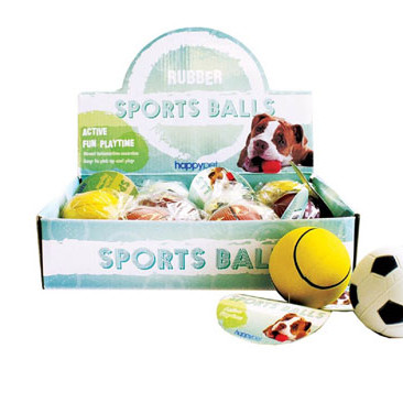SPORTS BALLS ΠΑΙΧΝΙΔΙ ΣΚΥΛΟΥ 6cm HAPPY PET