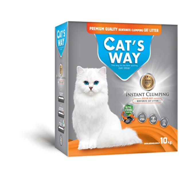 04033 - CATS WAY ΑΜΜΟΣ ΓΑΤΑΣ BOX SODIUM GREY ΦΥΣΙΚΗ 10kg - Pet shop Petsite.gr - Cats Way