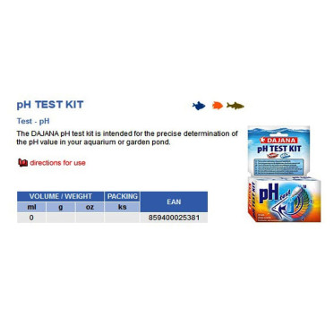 TEST PH 10ml (50 test/τεμάχιο) DAJANA