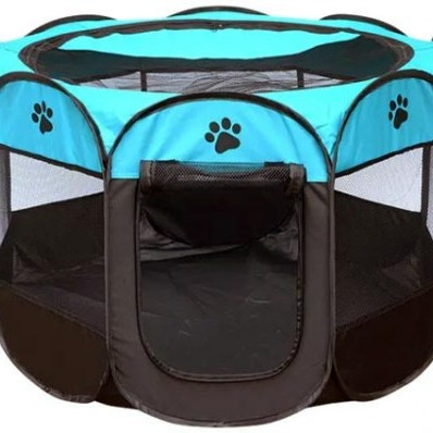 ΠΑΡΚΟ ΣΚΥΛΟΥ SMALL ΑΝΑΔΙΠΛΟΥΜΕΝΟ ΥΦΑΣΜΑΤΙΝΟ 73*73*40cm