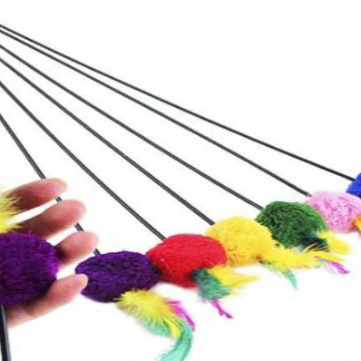 ΚΑΛΑΜΙ ΓΑΤΑΣ ΜΕ ΓΟΥΝΙΝΗ ΜΠΑΛΑ 50cm