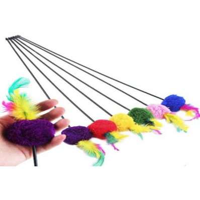 ΚΑΛΑΜΙ ΓΑΤΑΣ ΜΕ ΓΟΥΝΙΝΗ ΜΠΑΛΑ 50cm