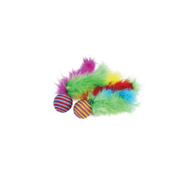 10164 - CARNIVAL BALL CAT TOY 2 pieces - Pet shop Tropikos on line - Happy Pet