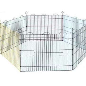 HEXAGON MULTICOLOR METAL PLAYPEN 76*61cm 6 PANELS