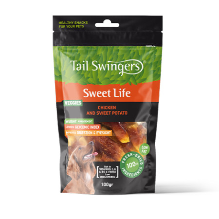 TAILSWINGERS SWEET LIFE ΚΟΤΟΠΟΥΛΟ & ΓΛΥΚΟΠΑΤΑΤΑ 100gr ΛΙΧΟΥΔΙΑ ΣΚΥΛΟΥ