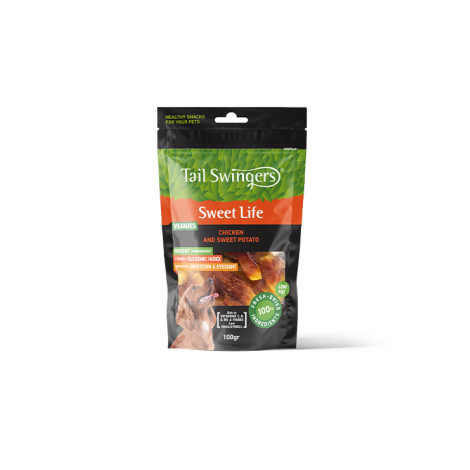 1103 - TAILSWINGERS SWEET LIFE ΚΟΤΟΠΟΥΛΟ & ΓΛΥΚΟΠΑΤΑΤΑ 100gr ΛΙΧΟΥΔΙΑ ΣΚΥΛΟΥ - Pet shop Tropikos on line - Wellfed