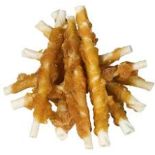 110739 - RAWHIDE STICKS WITH GOAT 11-12cm - Pet shop Tropikos on line - Διάφορα