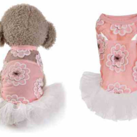 ΦΟΡΕΜΑ ΣΚΥΛΟΥ FLOWERS GLAMOUR XLARGE 35cm