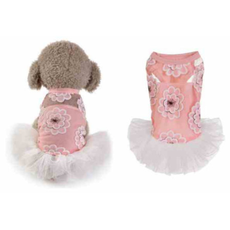 ΦΟΡΕΜΑ ΣΚΥΛΟΥ FLOWERS GLAMOUR XLARGE 35cm