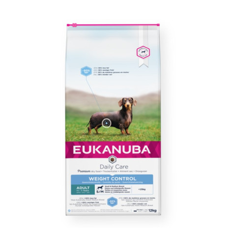 12190S - EUKANUBA DAILY CARE WEIGHT CONTROL SMALL & MEDIUM BREEDS 12kg - Pet shop Petsite.gr - Eukanuba