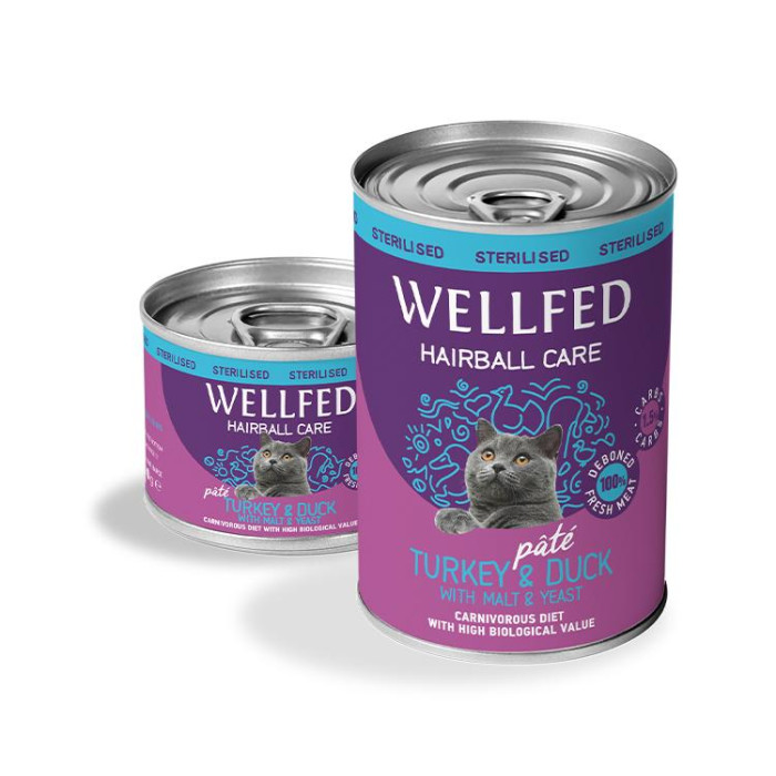 1430 - WELLFED CAT STERILIZED TURKEY & DUCK 200gr - Pet shop Tropikos on line - Wellfed