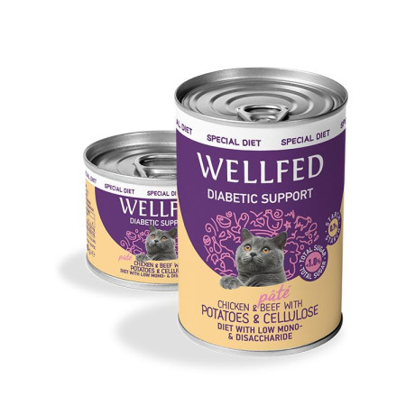 WELLFED CAT DIABETIC DIET 200gr