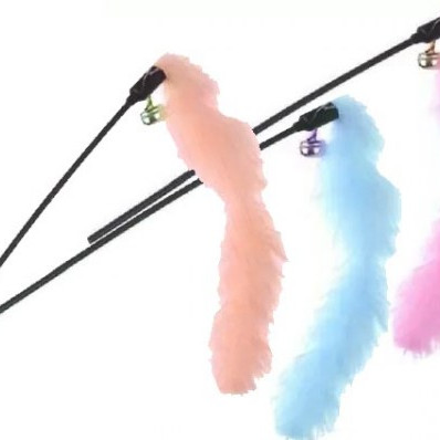 ΠΑΙΧΝΙΔΙ ΓΑΤΑΣ ΚΑΛΑΜΙ ΜΕ ΦΤΕΡΑ 30cm SMALL