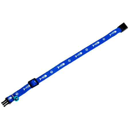 ΚΟΛΛΑΡΟ ΓΑΤΑΣ BLUE NEON ΜΕ ΣΧΕΔΙΟ 10mm*30cm FLAMIN