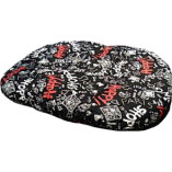 ΜΑΞΙΛΑΡΑ ΜΑΥΡΗ ΜΕ ΣΧΕΔΙΑ 90*70cm FLAMINGO