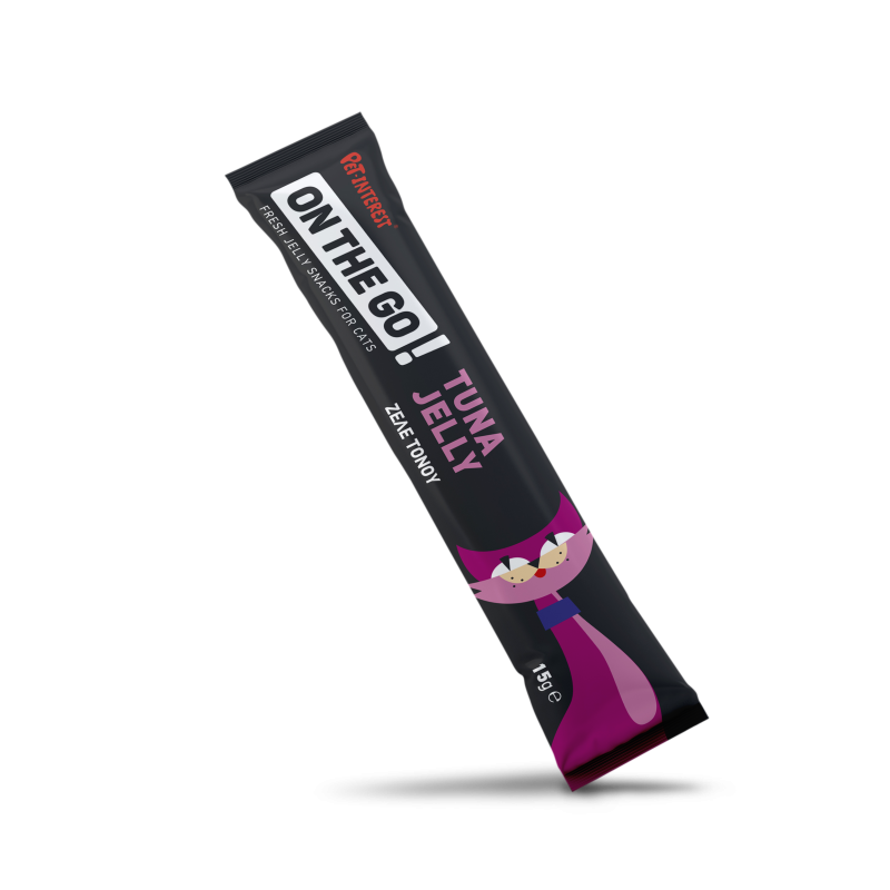 1594T - ON THE GO TUNA JELLY CAT 15gr CAT TREAT - Pet shop Tropikos on line - On the go!